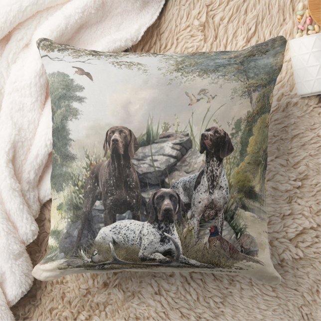 Coussin Pointeur à cheveux courts allemand ou Deutsch Kurz (Couverture)
