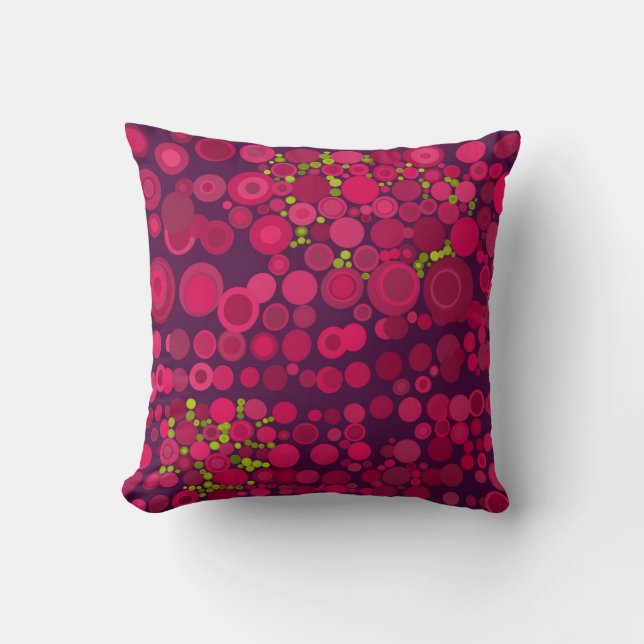 Coussin Points Abstraits De Style Moderne Pouces Profondes (Recto)