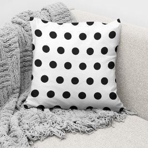 Coussin Points élégants Noir Et Blanc