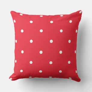 Coussin Points rouges et blancs