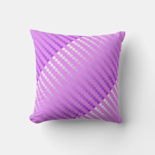 Coussin Points satinés - nuances d'orchidée
