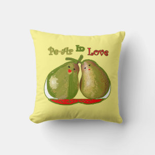 Coussin Poire en amour