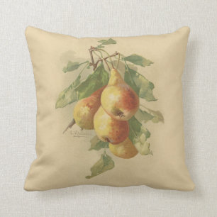 Coussin Poires vintages