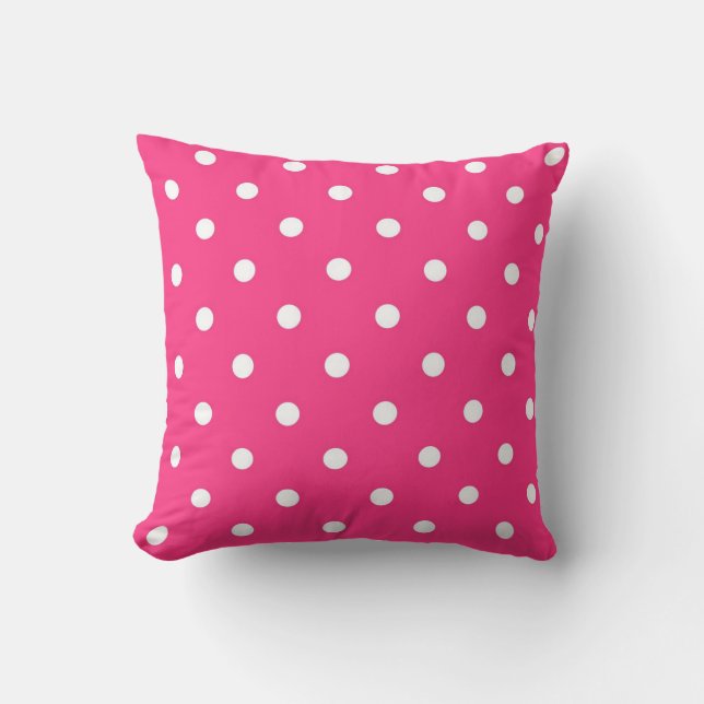 Coussin Pois avec rose (Recto)