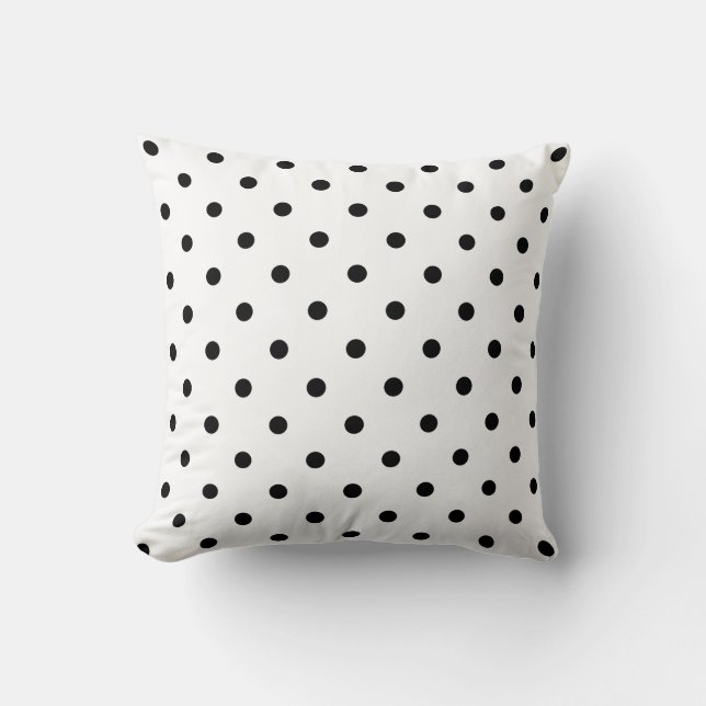 Coussin Pois blanc/noir (Recto)