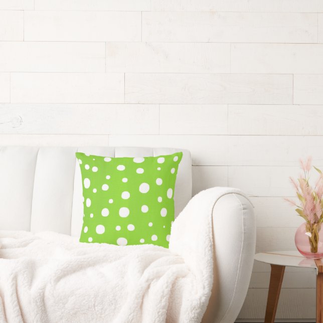 Coussin Pois blancs de chaux (Canapé)