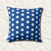 pois bleu et blanc