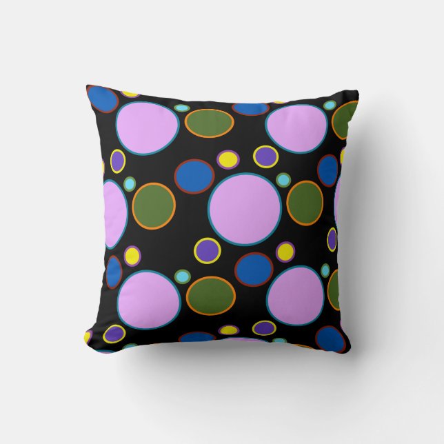 Coussin Pois coloré (Recto)