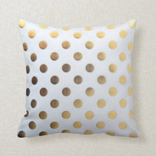 Coussin Pois de carreau/or