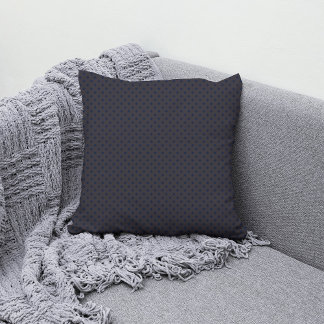 Coussin Pois Diamond de la Marine Noire Chic Elegant Motif