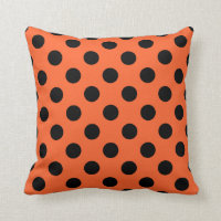 Pois noirs sur orange