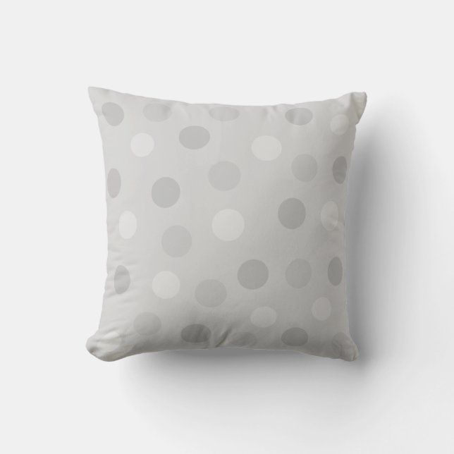 Coussin Pois sur Silver Grey (Recto)
