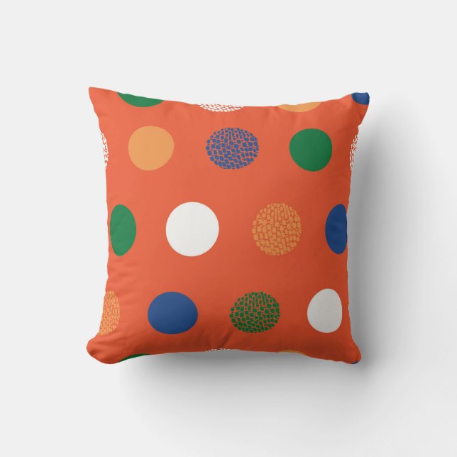 Coussin Pois texturés en gras (Recto)