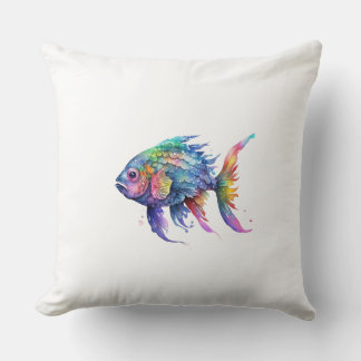 Coussin Poisson Arc-en-Ciel 2 Grand