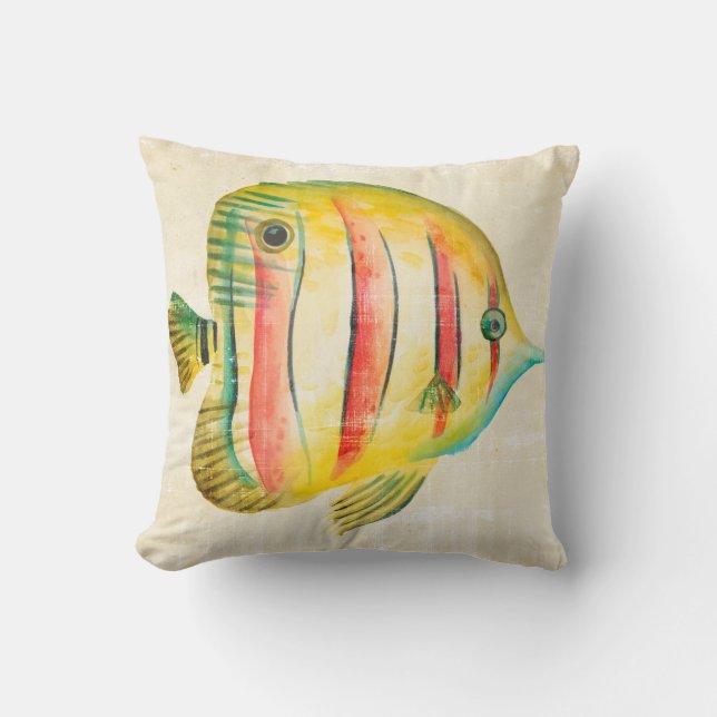 Coussin Poisson coloré (Recto)