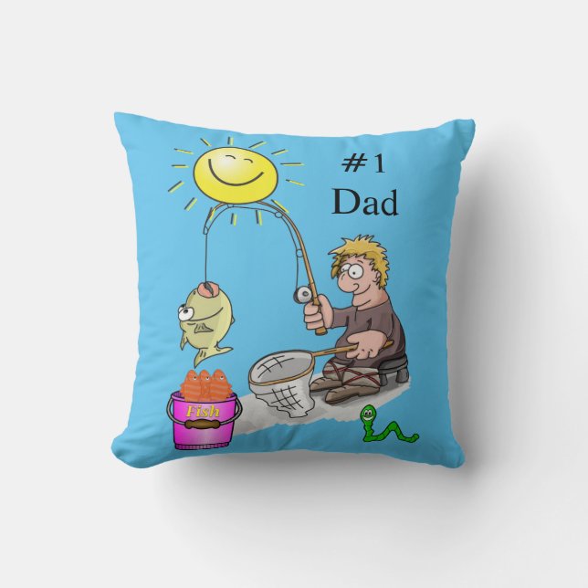 Coussin Poisson de l'oreiller #1 Papa (Recto)