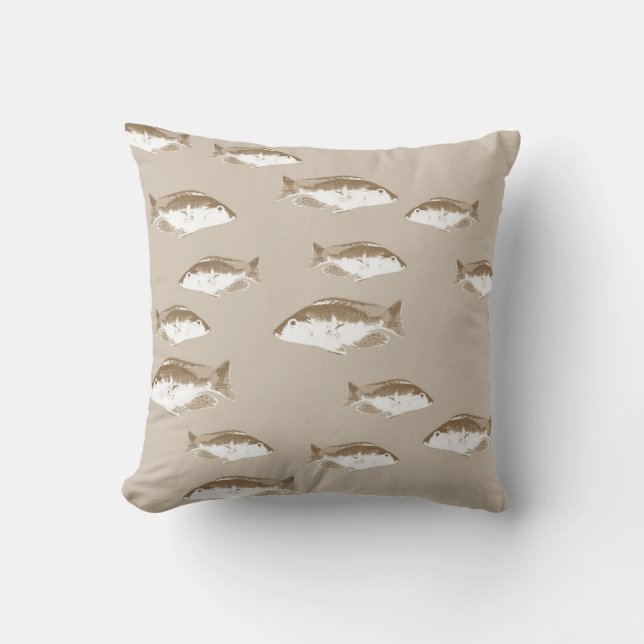 Coussin Poisson sépien (Recto)