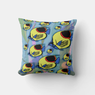 Coussin Poisson Soleil & Algues