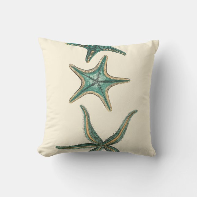 Coussin Poisson triplé aquamarine (Recto)