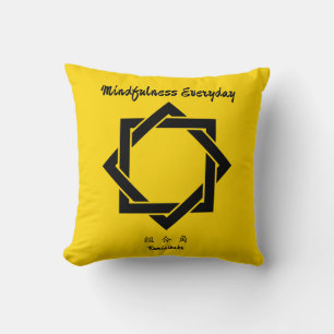 Coussin Poitrine de famille japonaise minimaliste Vintage 