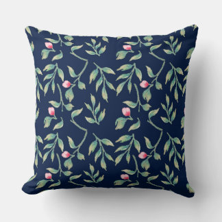 Coussin Polar Night Blue Wedding Keepsake Throw Pillow