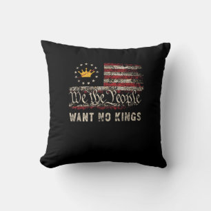 Coussin Politique Patriotique Protestation Pas De Rois En 