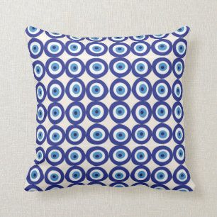 Coussin polonais de motif d'oeil mauvais de