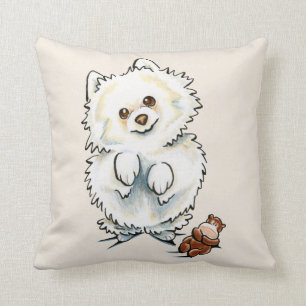 Coussin Pomeranian huent huent
