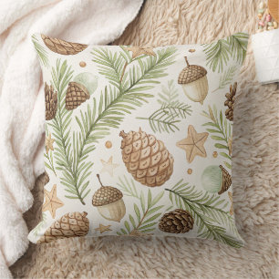 Coussin Pomme de pin de pin à feuilles persistantes nature