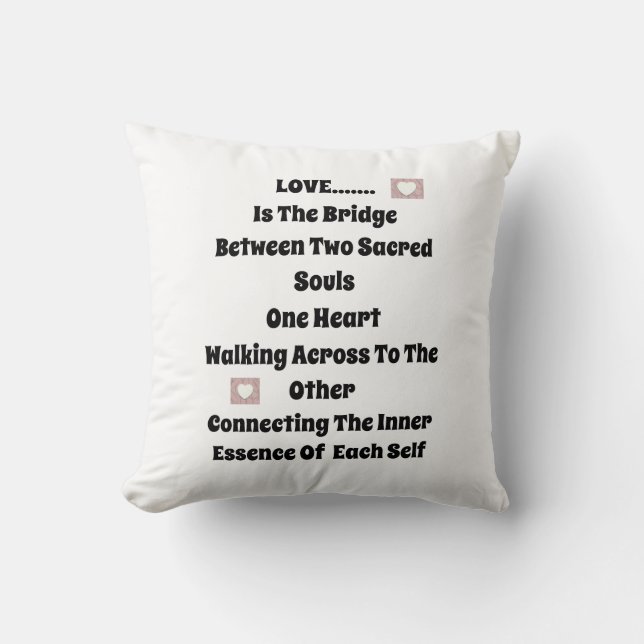 Coussin Pont d'amour (Recto)