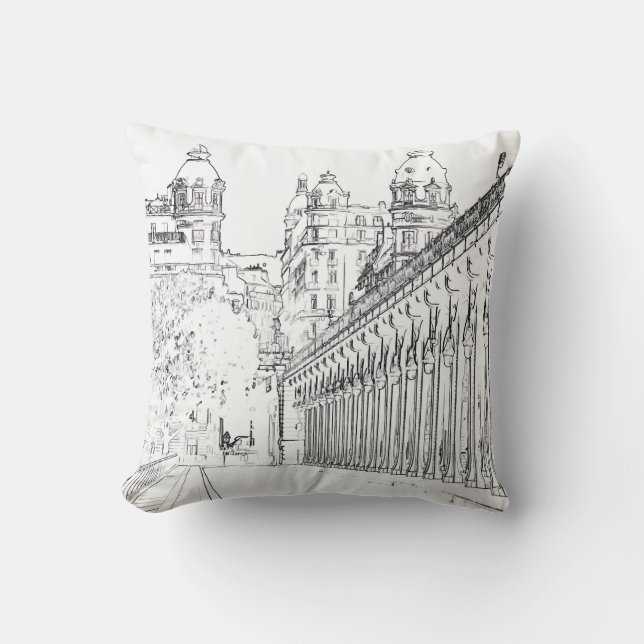 Coussin Pont de Bir-Hakeim - Paris, France (Recto)