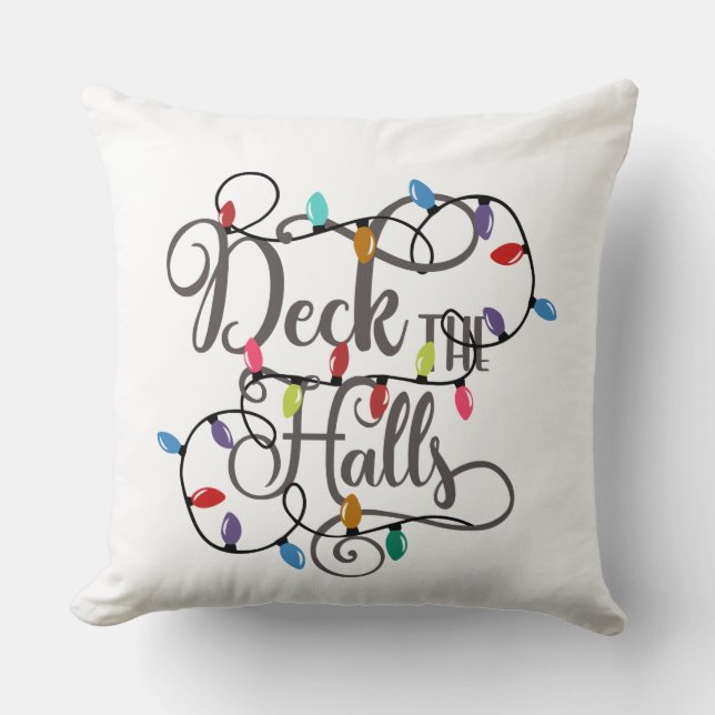Coussin pont des halls lumières de Noël (Recto)