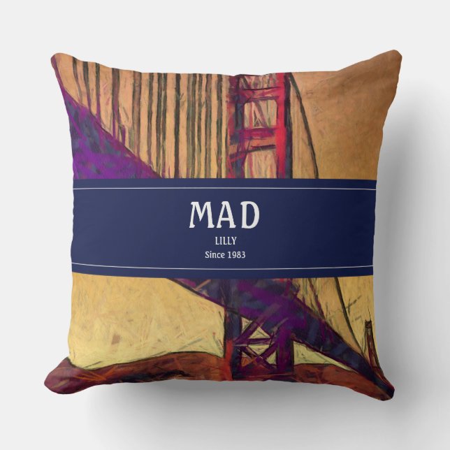 Coussin Pont Golden gate (Recto)