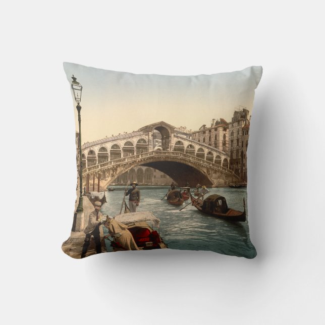 Coussin Pont II, Venise, Italie de Rialto (Recto)