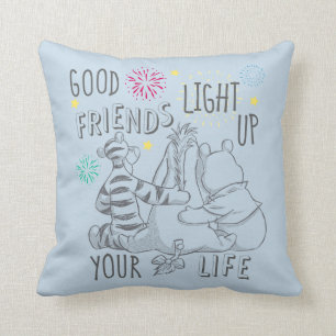 Coussin Pooh et Pals  Des amis éclairent votre vie