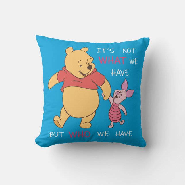 Coussin Pooh et Piglet| Ce n'est pas ce que nous avons cit (Recto)