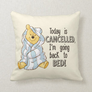 Coussin Pooh   Le jour est annulé