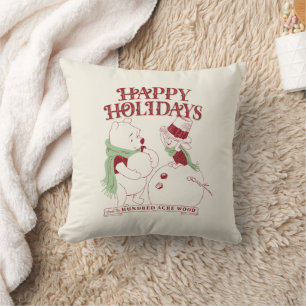Coussin Pooh & Piglet   Joyeuses fêtes