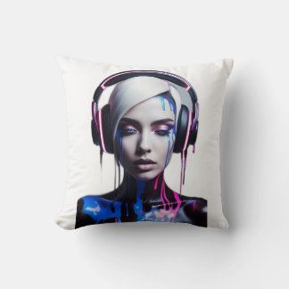 Coussin Pop Art Friends : T-shirt Musique et Rires