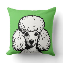 Pop Art Poodle Lime & Blanc Chic Aesthétique