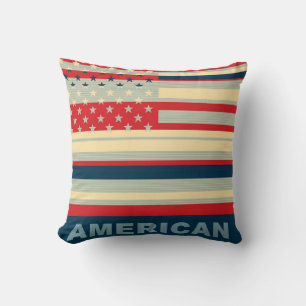 Coussin Pop drapeau américain Art 2