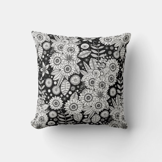 Coussin pop mono marguerite (Recto)
