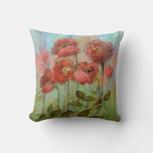 Coussin Poppies Encore Vie En Rouge Pastel