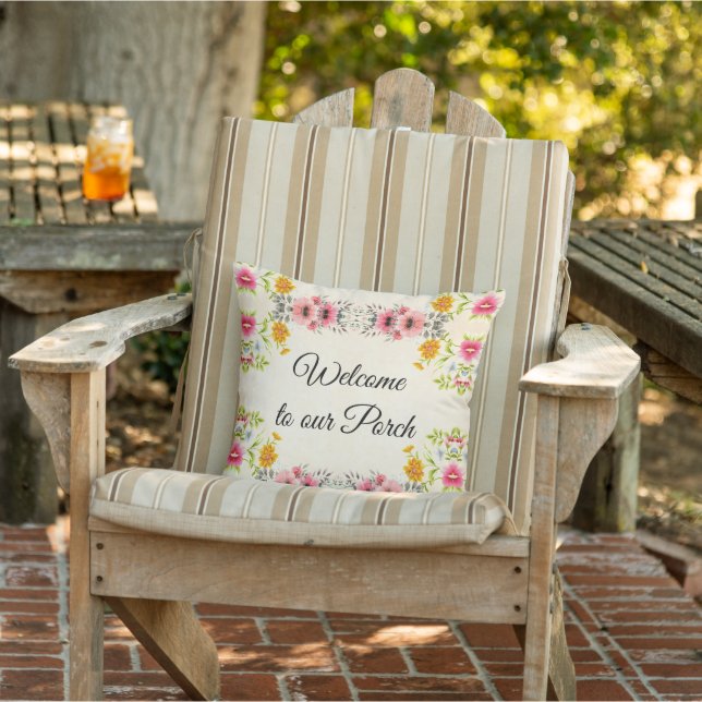 Coussin Porc floral (Chaise)
