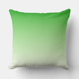 Coussin Poreiller à jet vert foncé dégradant à vert clair