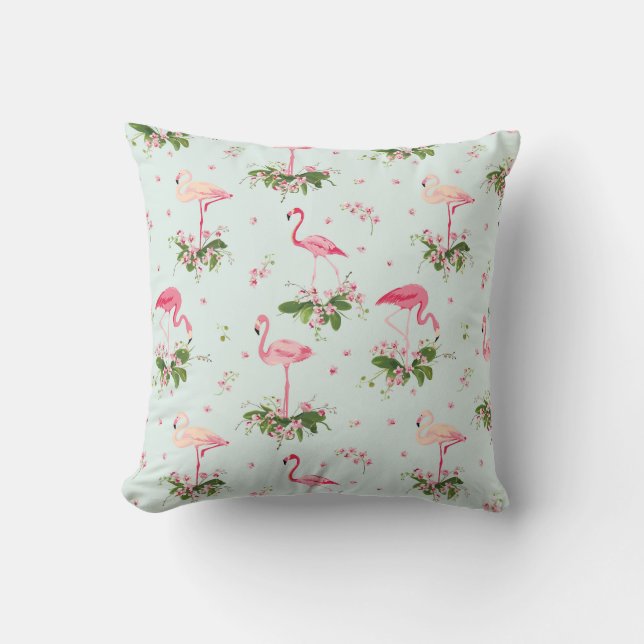 Coussin Poreiller à lancer Flamingo (Recto)