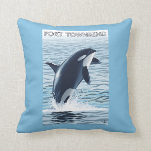 Coussin Port Townsend, sauter de WashingtonOrca