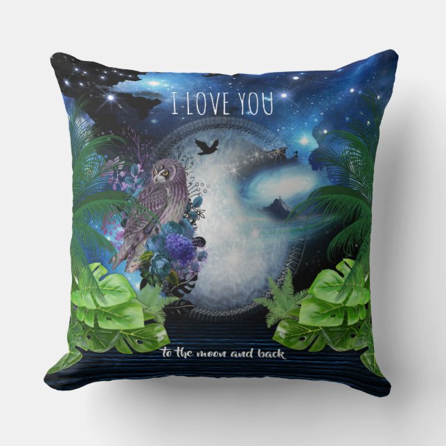 Coussin Portail de stargate, décoration intérieure fantast (Recto)