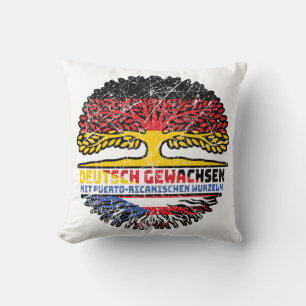 Coussin Porto Rico Portoricain allemand Allemagne