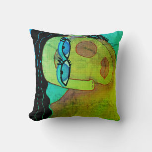 Coussin Portrait Abstrait d'une femme